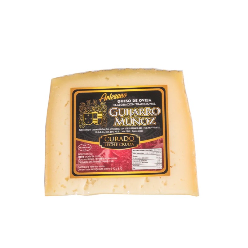 copy of Queso de Oveja curado cuña 250 gr Aprox. Guijarro Muñoz