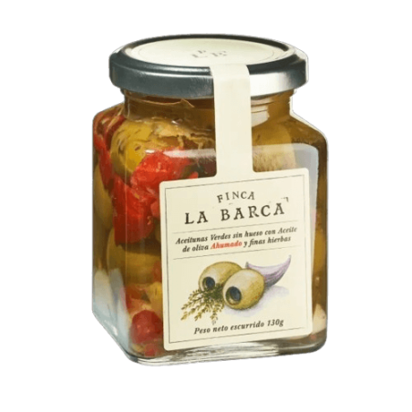 Aceitunas Gordal Finas Hierbas 130 g – Finca La Barca | L’Alfabia