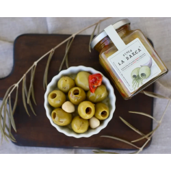Aceitunas Gordal Finas Hierbas 130 g – Finca La Barca | L’Alfabia