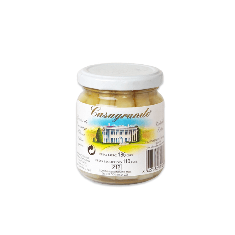 Yemas de espárragos blancos