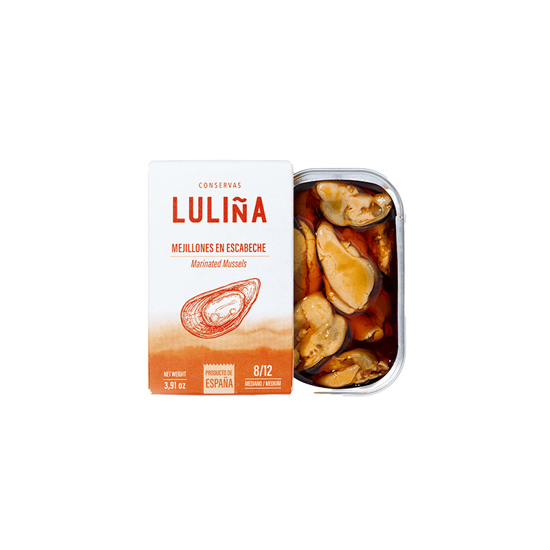 Mejillones en Escabeche (13‑18 uds) – Luliña | Cómpralo en L’Alfabia