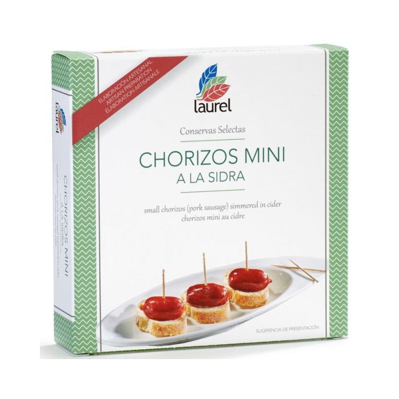 Comprar Chorizos a la Sidra Asturianos (Mini) Laurel | L'Alfabia