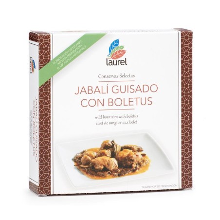 Comprar Jabalí Guisado con Boletus Laurel| Platos Preparados L'Alfabia